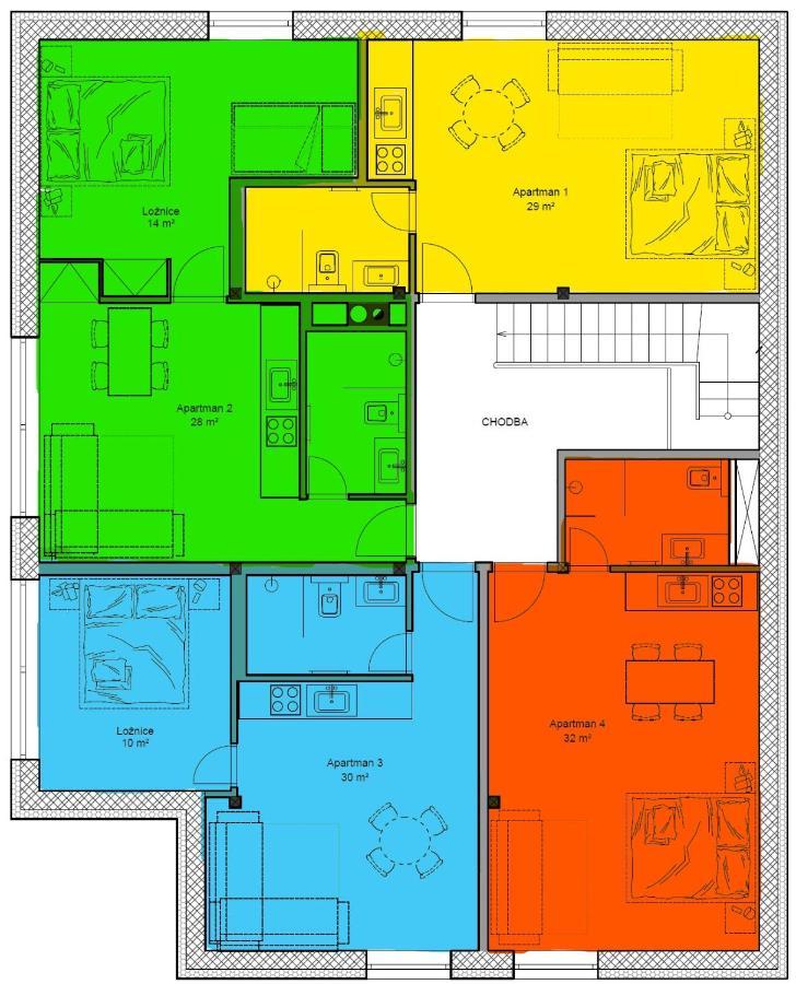 Apartmany Hacienda Bozi Dar Bagian luar foto
