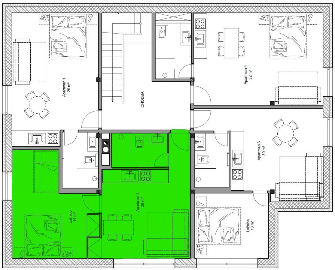 Apartmany Hacienda Bozi Dar Bagian luar foto